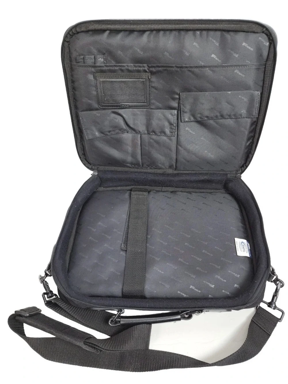 Targus Computer Laptop Bag Briefcase Zippered Black Nylon 16